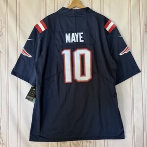 Drake Maye #10 New England Patriots On Field Sz XL Nike Dri-FIT NFL Jersey